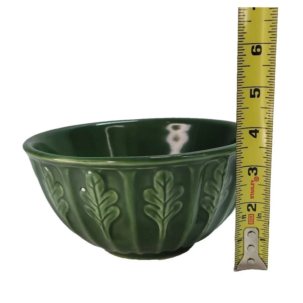 Green Oak Leaf Mixing Bowls Furio Home 8.75
